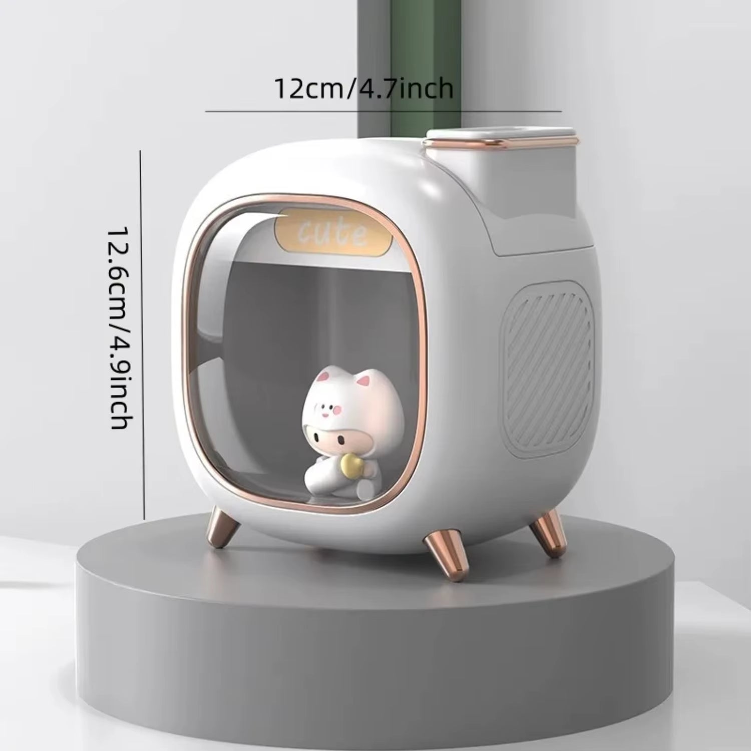 Moe Wa Humidifier Mini USB Double Spray Air Humidifier Bedroom Night Light Hydration Spray Air Humidifier Small Gift