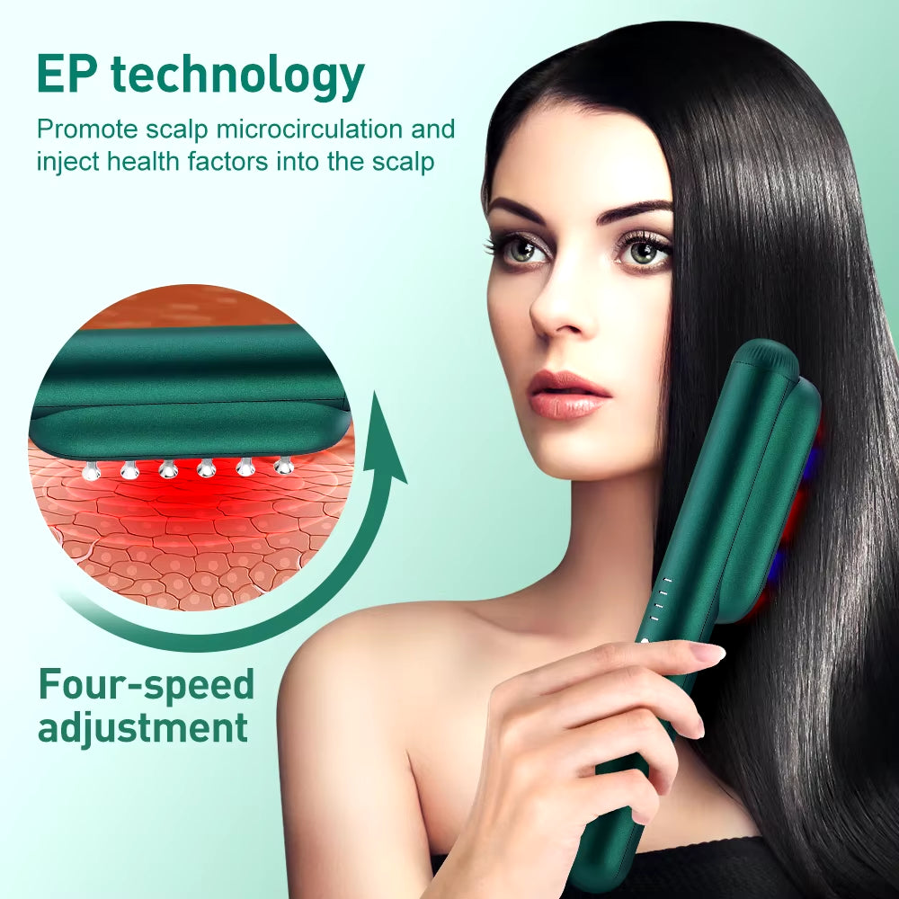 Electric RF Laser Hair Growth Comb anti Hair Loss Massage Therapy Infrared Light EMS Vibration Massager Hair Brush Hair Care