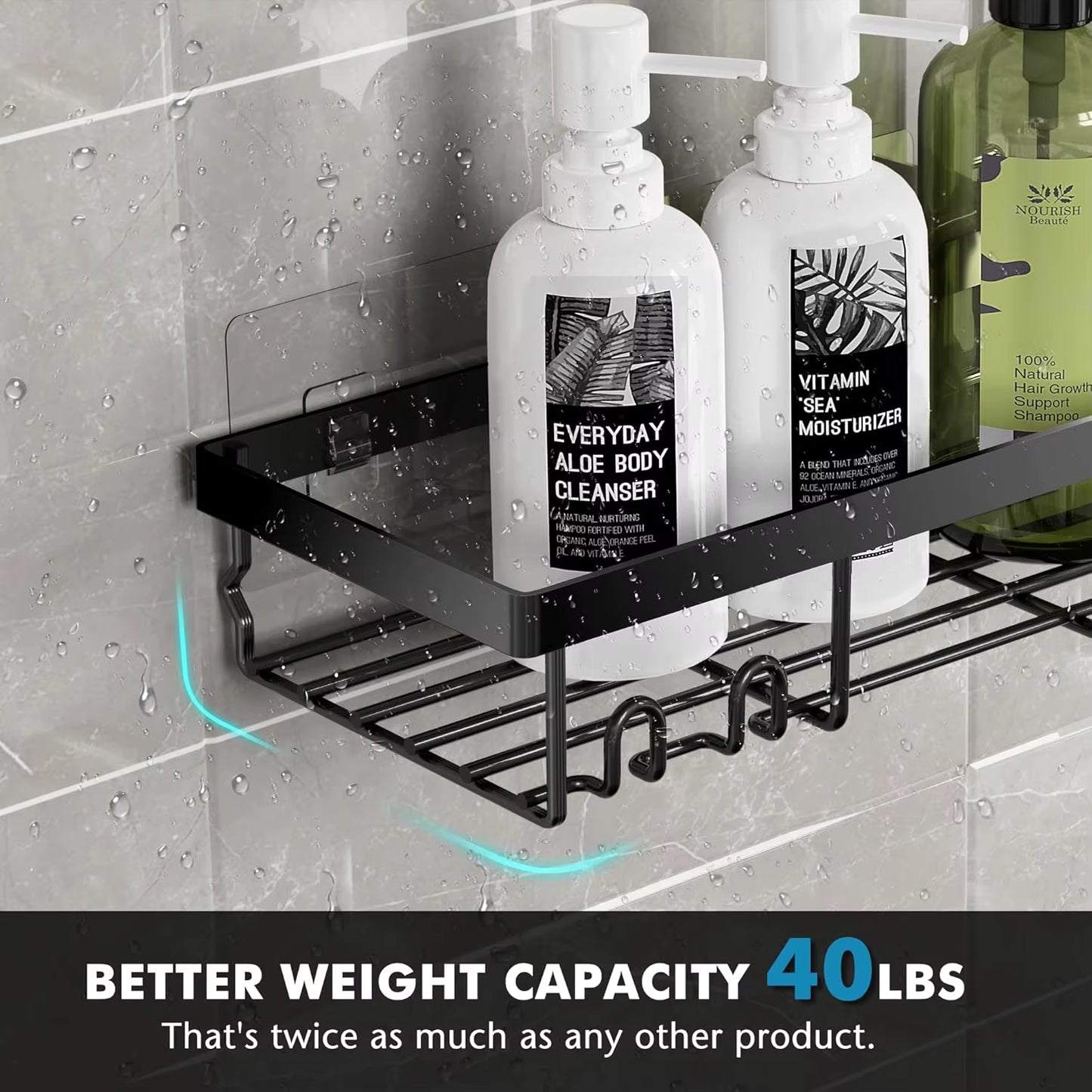 Adhesive Shower Caddy Organizer Shelves Rack - 5 Pack Corner Bathroom Storage Organization, Home & Kitchen Decor inside RV Acces