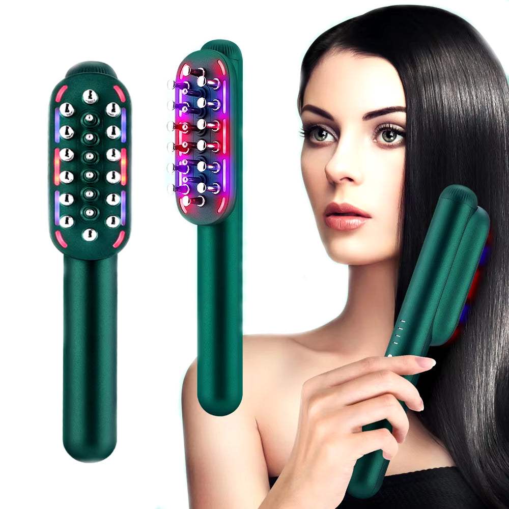 Electric RF Laser Hair Growth Comb anti Hair Loss Massage Therapy Infrared Light EMS Vibration Massager Hair Brush Hair Care